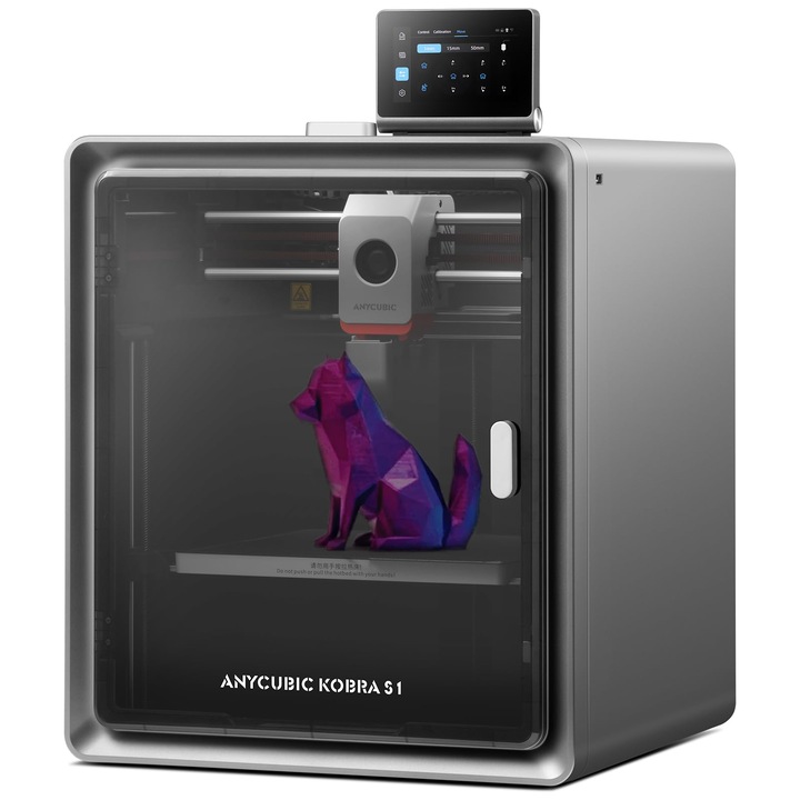Anycubic Kobra S1 3D nyomtató, 250x250x250mm, beépített kamera, 320C hotend
