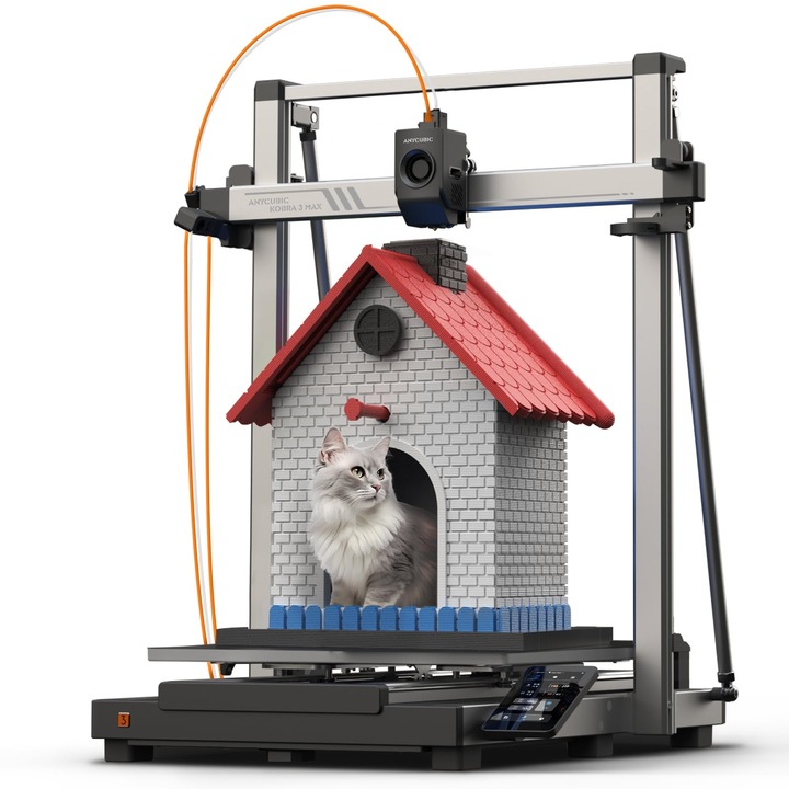 Anycubic Kobra 3 Max 3D nyomtató, 420x420x500mm, 600mm/s, többszínű