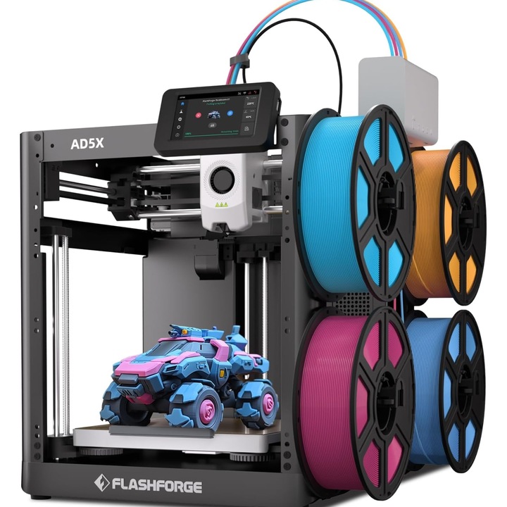 Flashforge Adventurer 5X 3D nyomtató, többszínű, automata szintezés, 600 mm/s