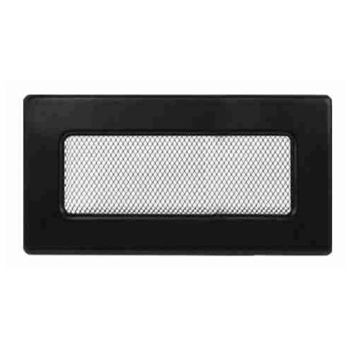 Grilaj de aerisire Kratki, 11x24cm, negru