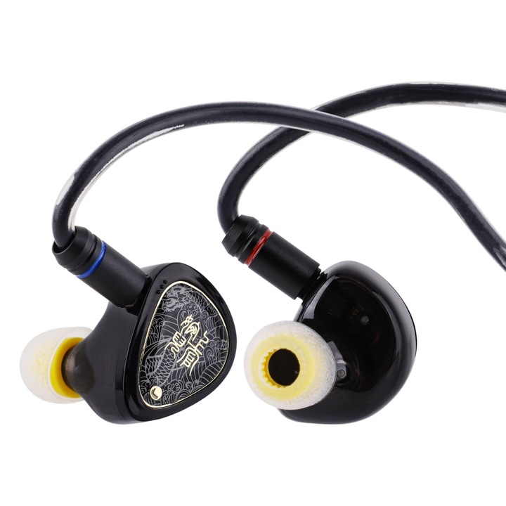 Casti intraauriculare LINSOUL Tangzu Wan'Er Sg II, cablu detasabil, USB-C, negru