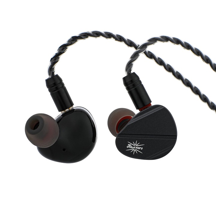 Casti in-ear LINSOUL Kiwi Ears Canta hibride 1Dd+2Planar, cu fir HiFi, cu cablu detasabil, pentru adulti