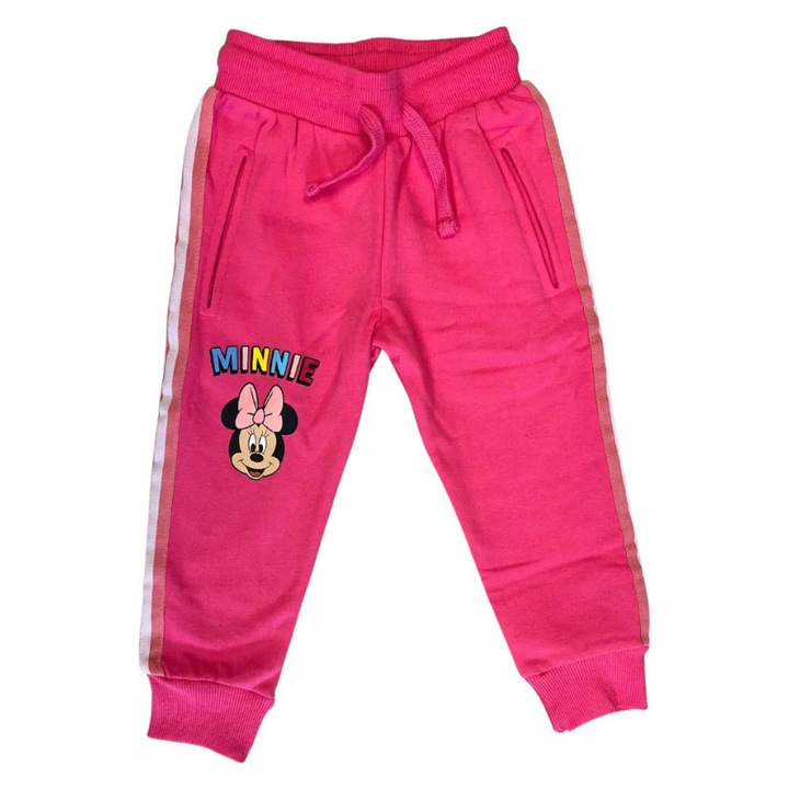 Disney Minnie Color Pop Pink hosszu nadrag gyerekeknek, jogging nadrag, Többszínű
