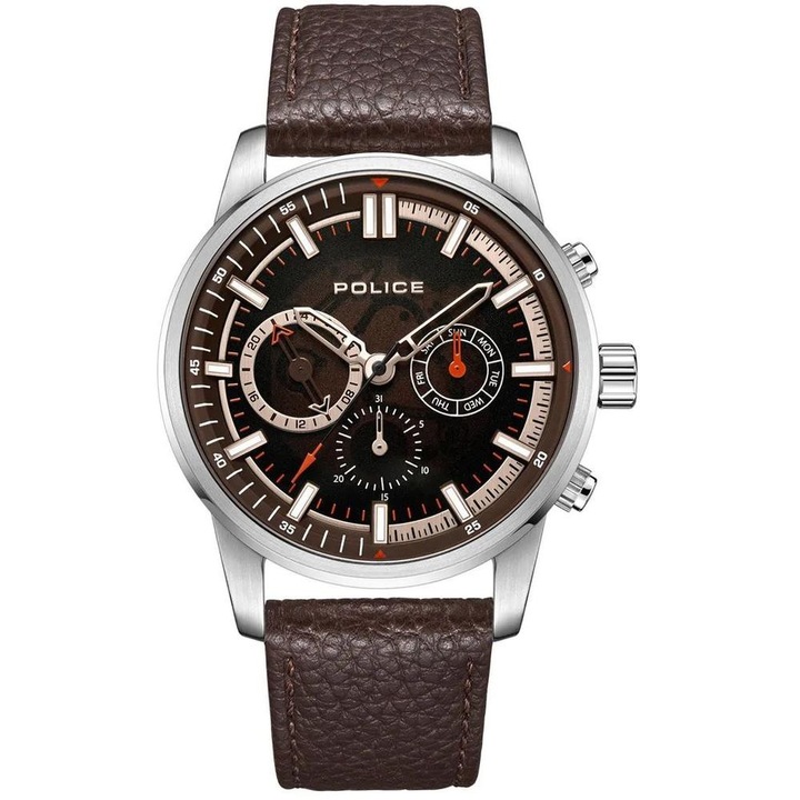 Police Greenlane PEWJF2227006, Kvarc, 46 mm, 5 ATM férfi karóra