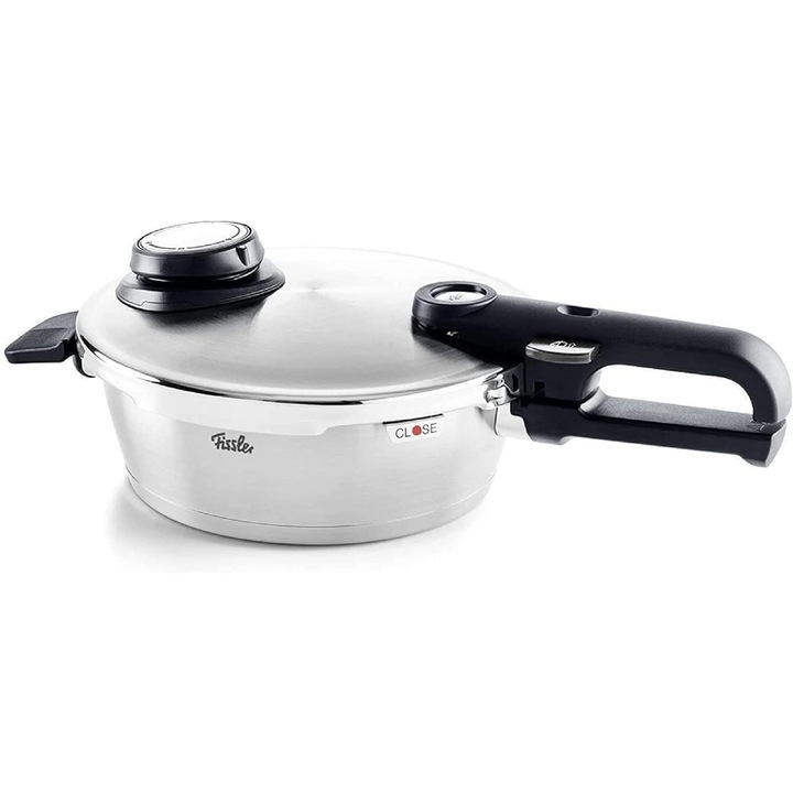 Fissler Vitavit Premium/Quick Frying Tiata (1,8 L, Ø 18 cm) rozsdamentes acél kukta, 4 főzési szint, betéttel együtt, Németországban gyártva, indukciós