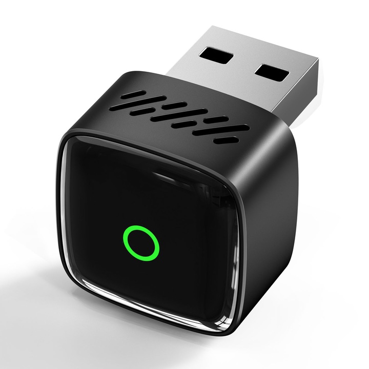 Adaptor Auto Wireless 2-in-1 - Apple CarPlay & Android Auto, fara cabluri, pentru masini cu CarPlay cu fir, Bluetooth, Wi-Fi, USB-A, Plug & Play, Negru