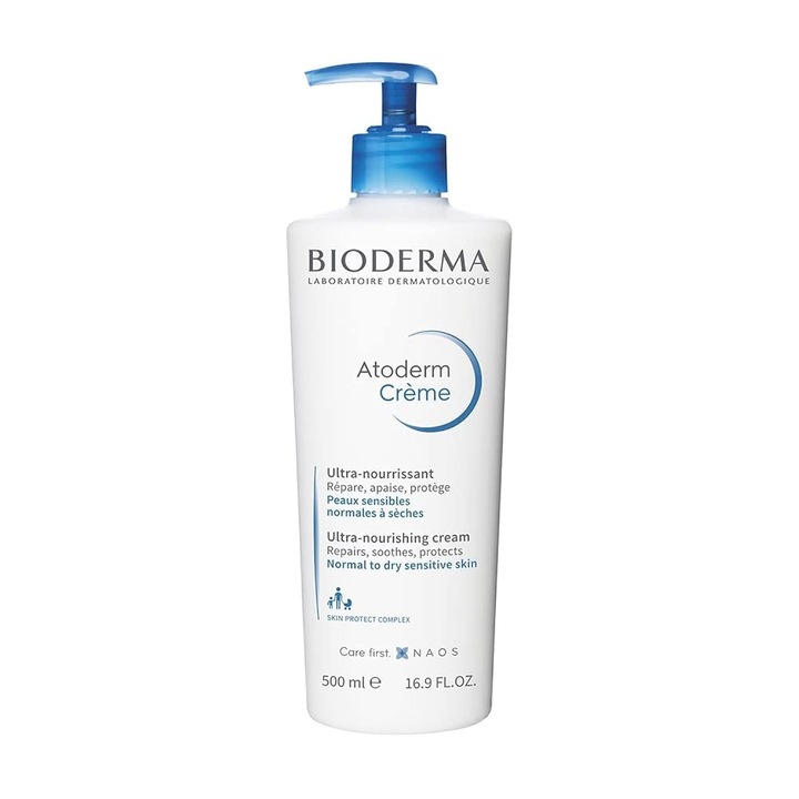 Bioderma Atoderm testápoló krém, 500 ml, száraz bőrre, uniszex