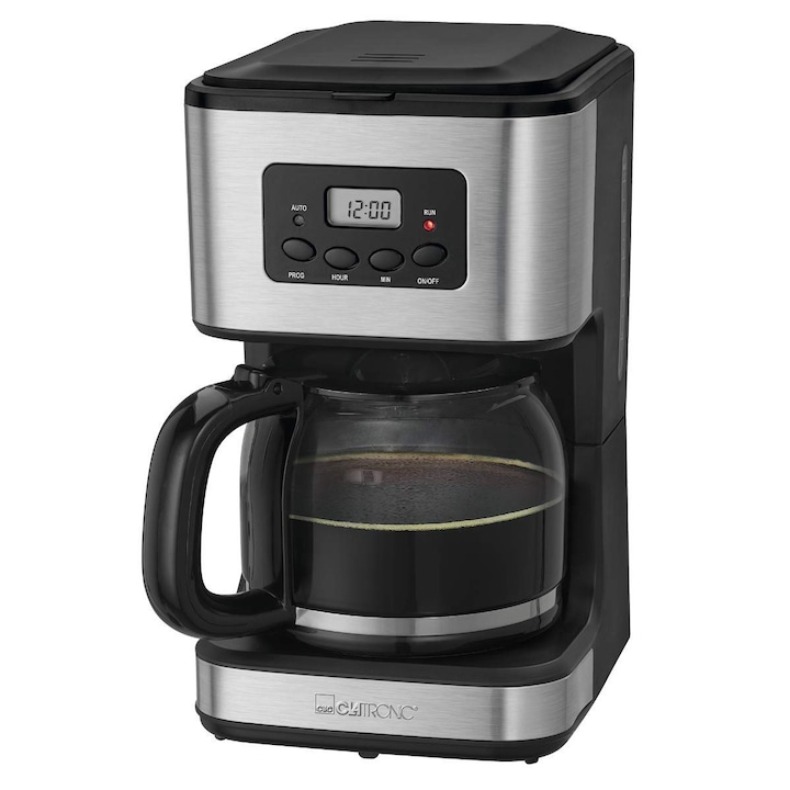 Cafetieră Clatronic, 1, 5l, 12-14 cești, funcție automată menținere călduță, 900W