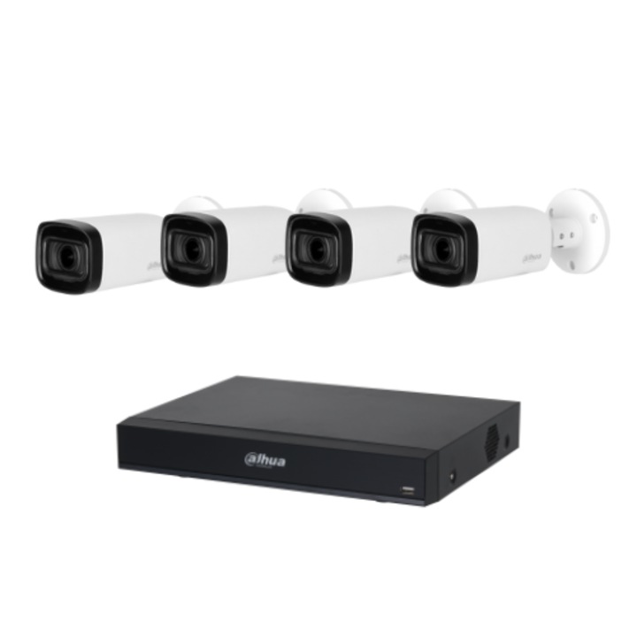Kit 4 camere HDCVI 2MP cu xvr inclus BH-KXVR-4HFW1200RP-Z-IRE6