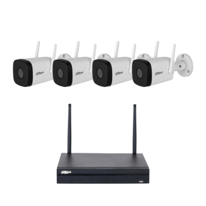 Kit 4 camere IP 4MP cu nvr inclus BH-KNVR-4HFW1430DT-STW
