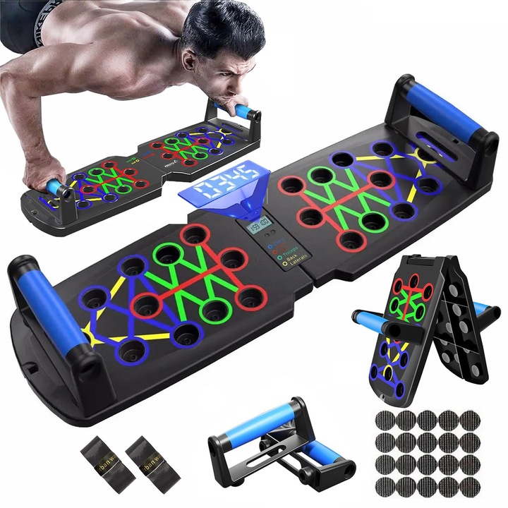 Placa de flotari 30-in-1, fitness, multifunctionala, portabila, pentru barbati si femei