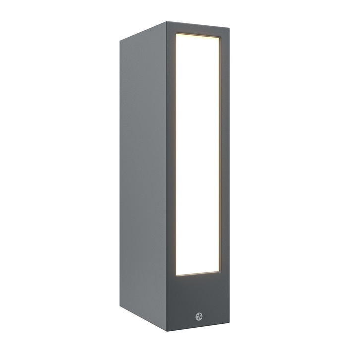 Stalp de iluminat pentru exterior gri din metal cu LED 25 cm Hof Maytoni