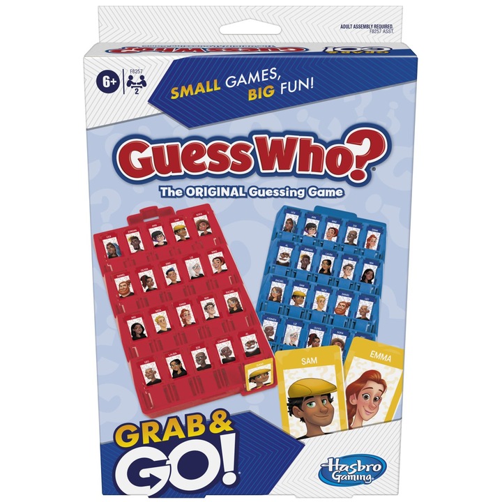 Игра на паметта, Hasbro, Guess Who? Grab and Go, компактен формат, за 6+ години