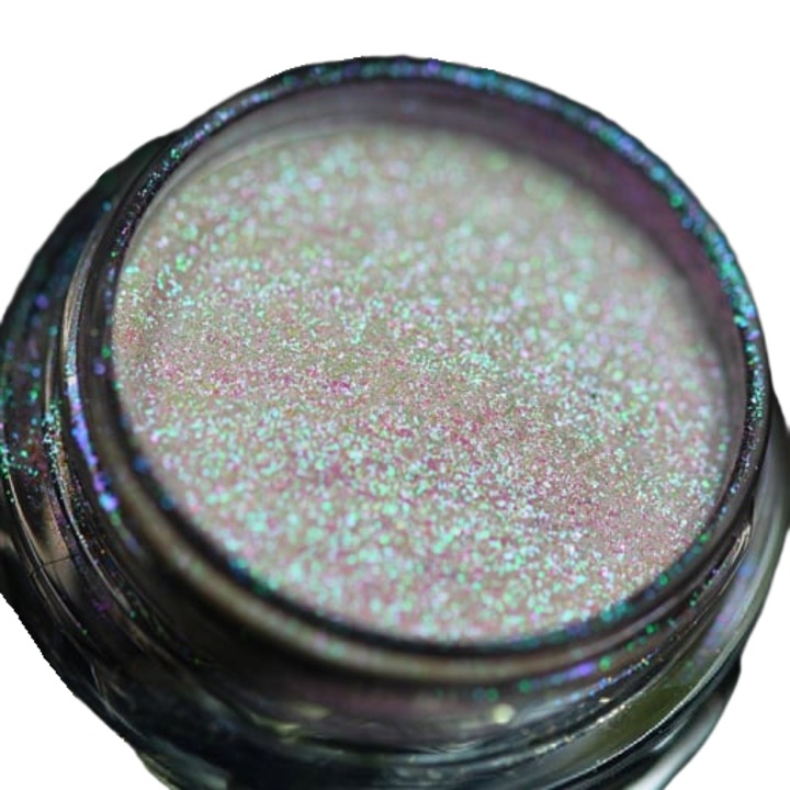 Pigment PK57 (áttetsző zöld-rózsaszín irizálással) Sparkle/Microglitter sminkhez KAJOlBeauty, 1g