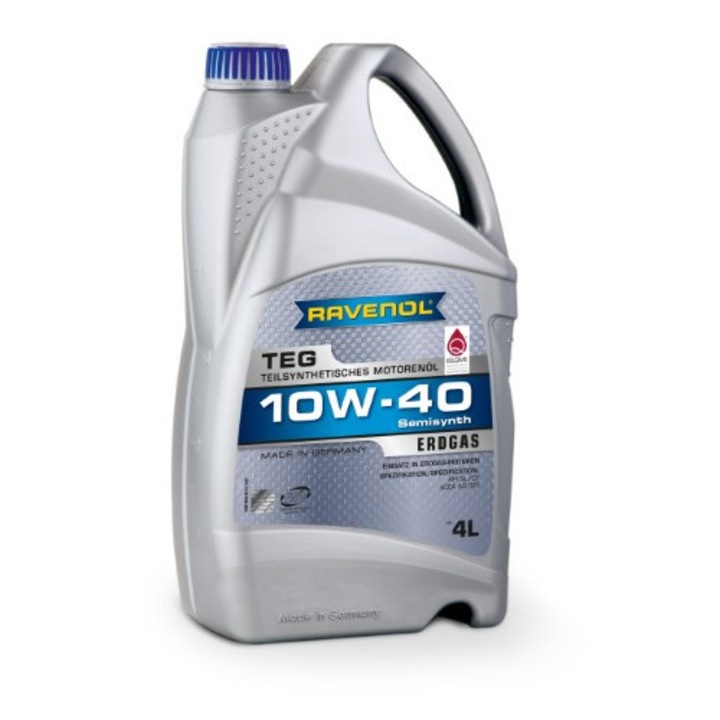 Ulei motor RAVENOL TEG 10W40 4L, semi sintetic, pentru motoare cu gaz natural