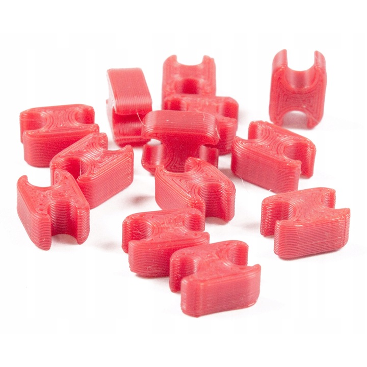 Скоба за кабел, Xiaomi, M365, 1 брой, за електрическа тротинетка, червен цвят, пластмасов материал, функционалност: свързващи кабели