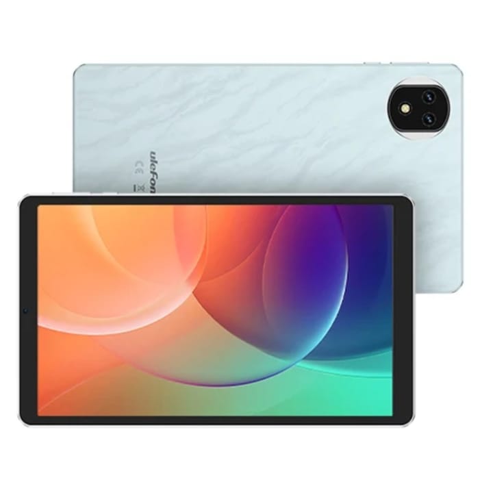 Таблет Ulefone Tab A9 Pro, осемядрен процесор MediaTek Helio G91, 8.68" IPS LCD екран, 4GB RAM, 128GB флаш памет, 12MP+13MP, Wi-Fi, Bluetooth, 4G, Dual SIM, Android 15 Син