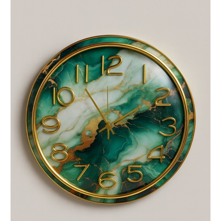 Elandra ovális üveges falióra