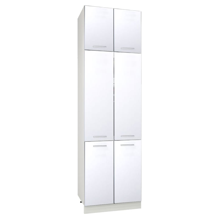 Corp mobilier inferior PAL bucatarie, BadenMob Germania, corp inalt depozitare centrala termica, 60x55x210cm, Alb