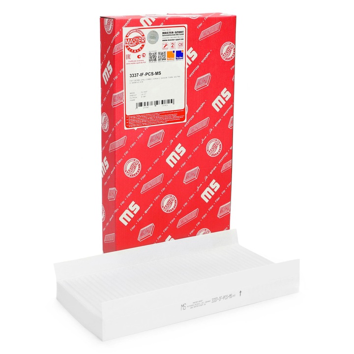 Filtru cabină Master-Sport, CADILLAC BLS, ESCALADE, FIAT CROMA, HYUNDAI, OPEL, SAAB 9-3, 331x164x30mm