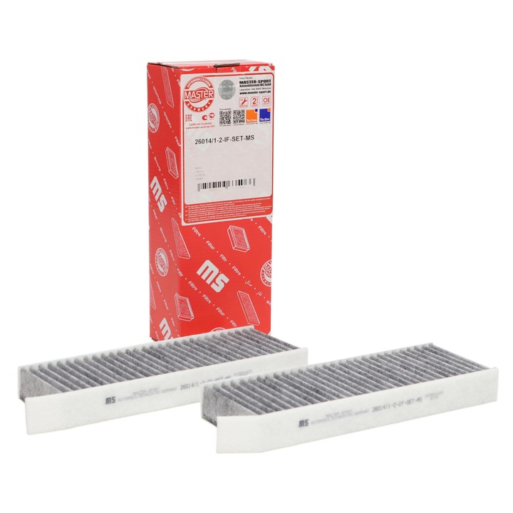 Master-Sport utastérszűrő, készlet, Peugeot 308 Furgon/ferdehátú (LB_), 308 II / SW II, 259x98x32mm