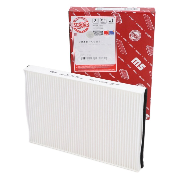 Master-Sport utastérszűrő, OPEL ASTRA G/H/J GTC/ZAFIRA, aktív, 302x199x31mm