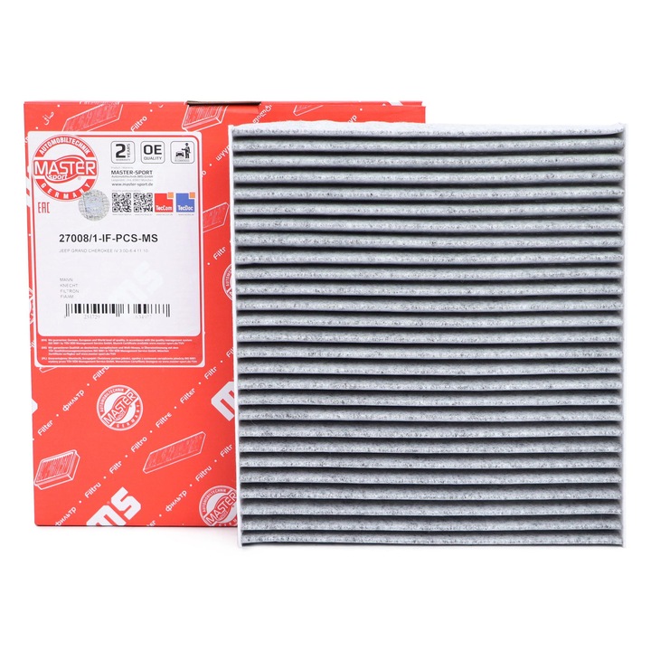 Master-Sport utastérszűrő, Jeep Grand Cherokee IV (WK, WK2), 263x243x30mm, aktív szén