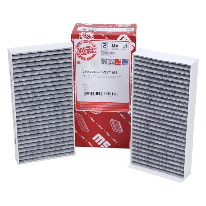 Kabinlégszűrő Master-Sport, készlet, BMW 1 (F40), 2 (F45, F44, F46), X1 (F48), X2 (F39), I3, 232x116x32mm