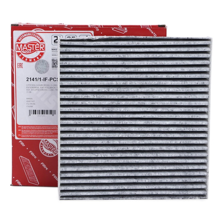 Master-Sport utastérszűrő, CITROEN C-CROSSER, ISUZU D-MAX II, PEUGEOT, MITSUBISHI, 216x200x30mm