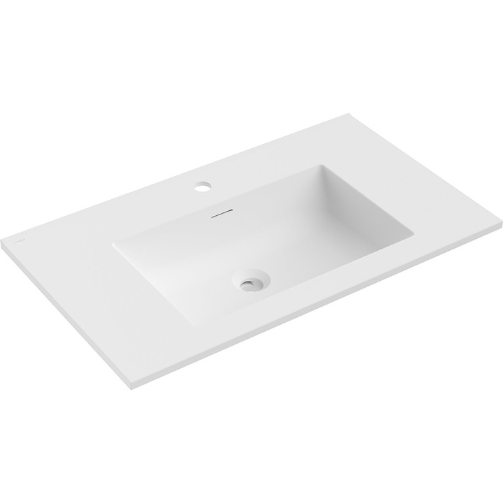 Mexen Otis chiuveta incastrata in blat 81 x 46, 5 cm, alba mat - 25188001