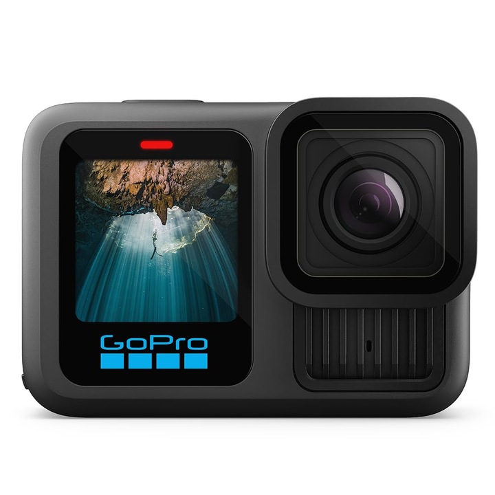 Cameră de acțiune GoPro Hero13 Black, rezistentă la apă, video 5.3K, foto 27Mp, 153g