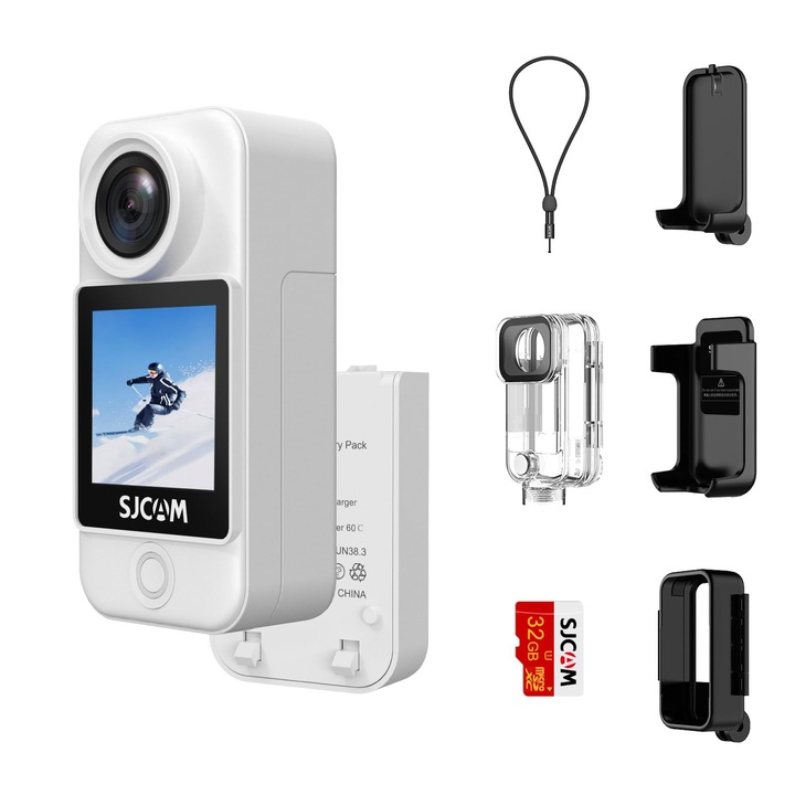 Спортна видеокамера SJCAM C300, 4K 30FPS, тъчскрийн 1,33'', водоустойчива до 30м