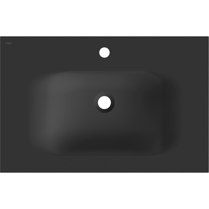 Mexen Vela chiuveta incastrata in blat 71 x 46, 5 cm, negru mat - 25237071