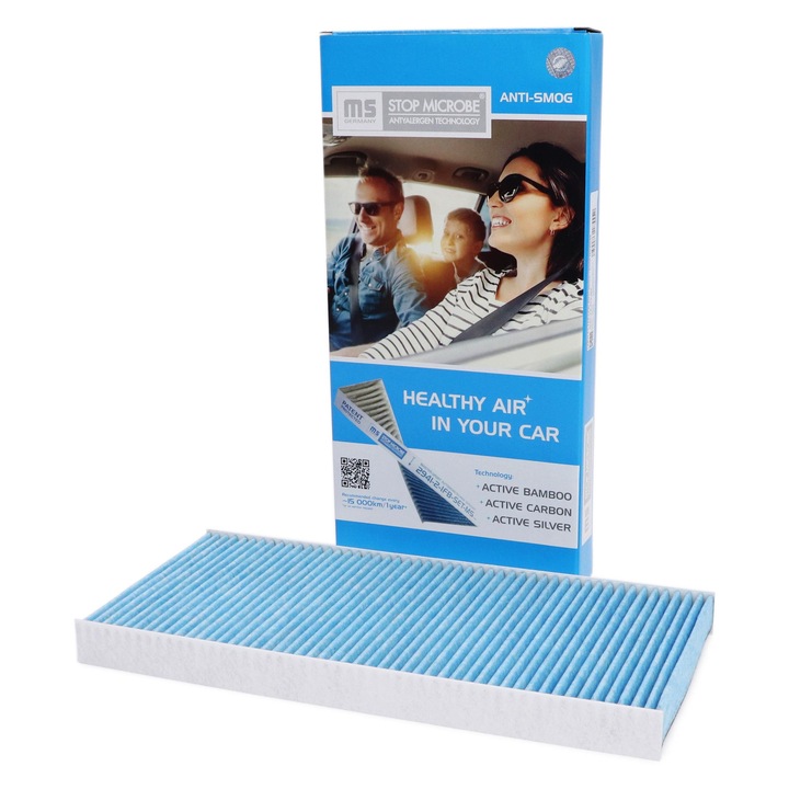 Master-Sport kabinszűrő, Mercedes A (W169) és B Sports Tourer (W245) modellekhez, aktív bambusz és aktív szén, 394x184x32mm