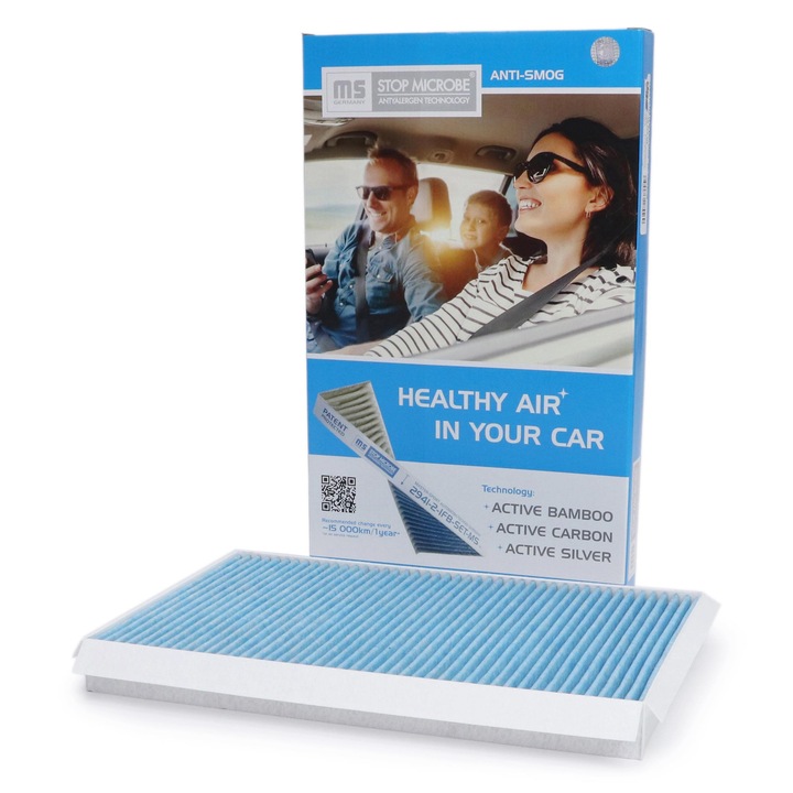 Kabinlégszűrő Master-Sport, Mercedes Sprinter 3,5-T, 3-T, 4,6-T, 5-T, VW Crafter 30-35, 357x238x35mm, antibakteriális hatással