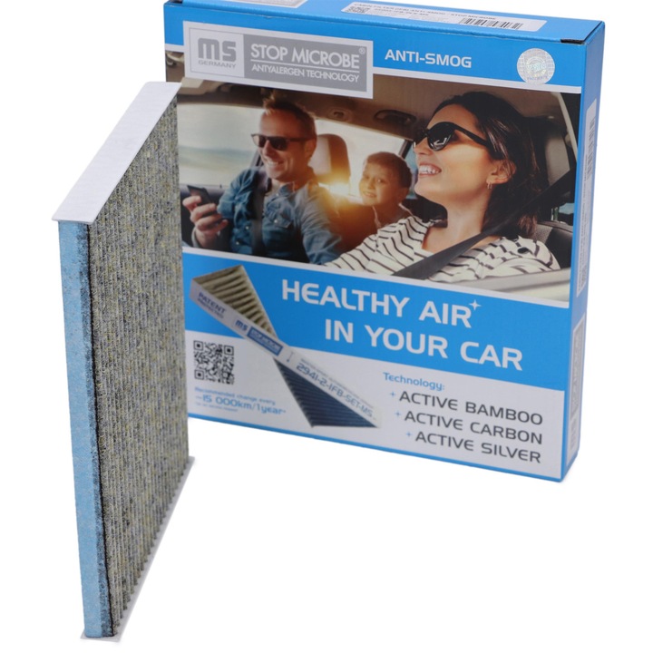 Kabinlégszűrő Master-Sport, Hyundai Ioniq, Tucson, i30 (GD), ix35, Kia Niro I, Sportage, antibakteriális, 194x238x20mm