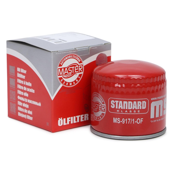 Filtru ulei Master-Sport, compatibil cu Alfa Romeo 156, 166, GAZ GAZELLE, Volvo 340-360, 440, 460, 480, M20x1.5, 85mm