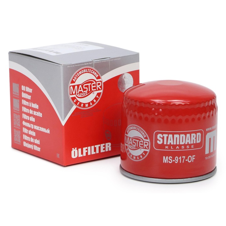 Olajszűrő Master-Sport, 3/4-16 UNF, visszacsapó szeleppel, 85x93mm