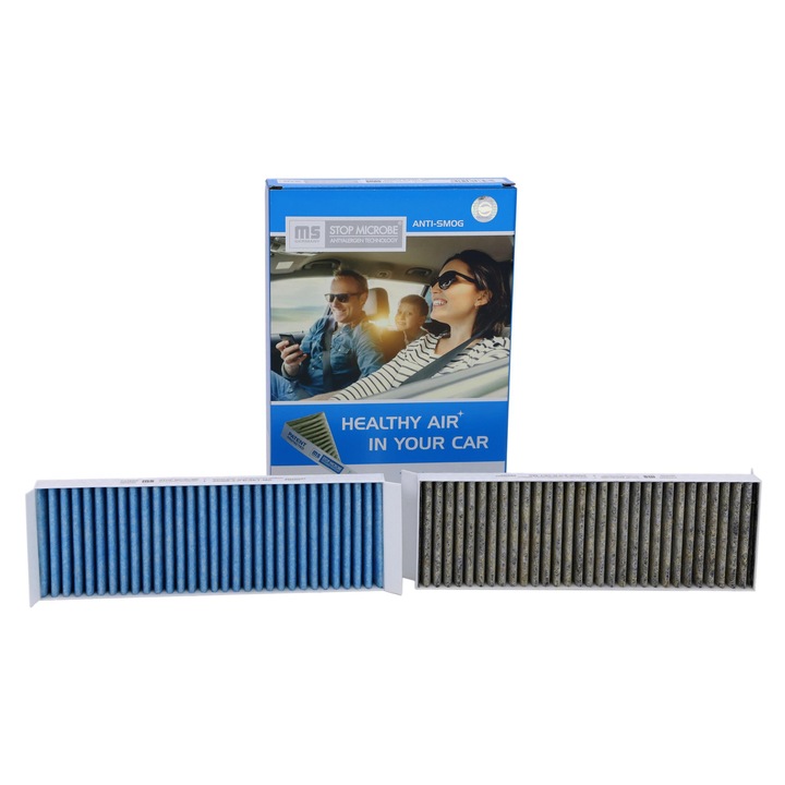 Filtru cabina set Master-Sport, pentru Hyundai i20 I, actiune fungicida, 250x84x20mm