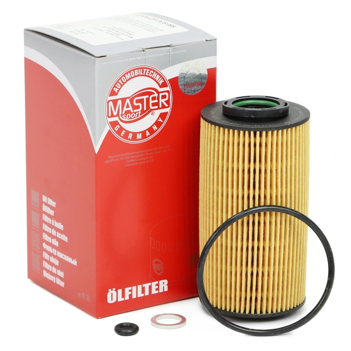Olajszűrő Master-Sport, kompatibilis Hyundai Accent, i10, i30, Kia Ceed, Cerato, Picanto, Rio II, 120x26x61mm, készlet