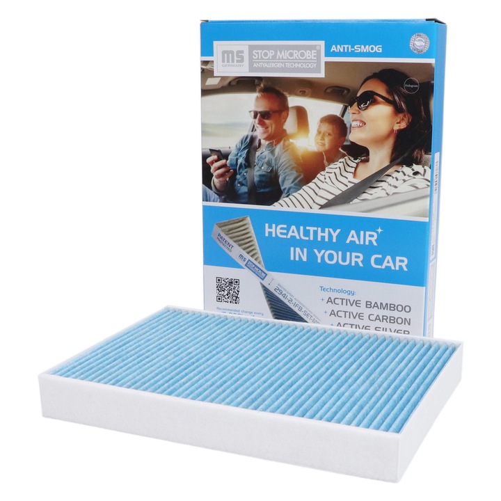 Master-Sport kabinszűrő, VOLVO S60 III, S90 II, V60 II, V90 II, XC60 II, XC90 II, 337x238x41mm, gombaölő hatású, aktív szén