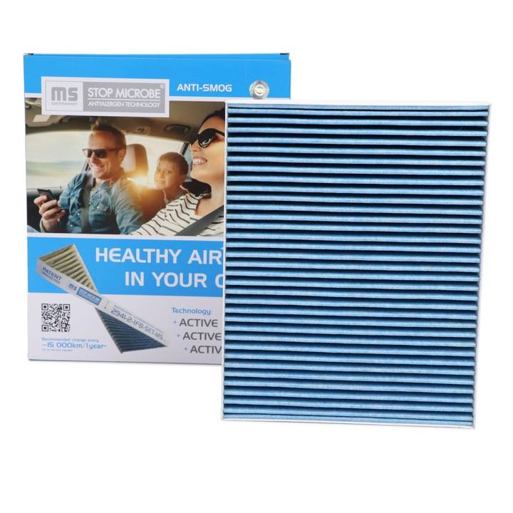 Кабинен филтър Master-Sport, за Porsche Cayenne (92A) и VW Touareg (7P5, 7P6), 278x219x41mm, противогъбично действие