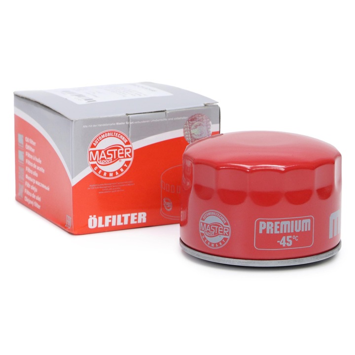 Olajszűrő Master-Sport, 3/4-16 UNF, visszacsapó szeleppel, 69x93mm