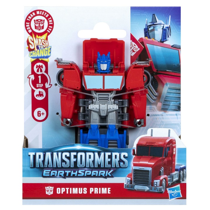 Фигурка Transformers Earthspark - Smash to change, Optimus Prime