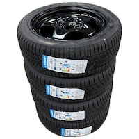 Set complet de iarna 16 inch pentru Dacia Logan III, jante structurale + anvelope iarna Sunny 195 55 r16 87h
