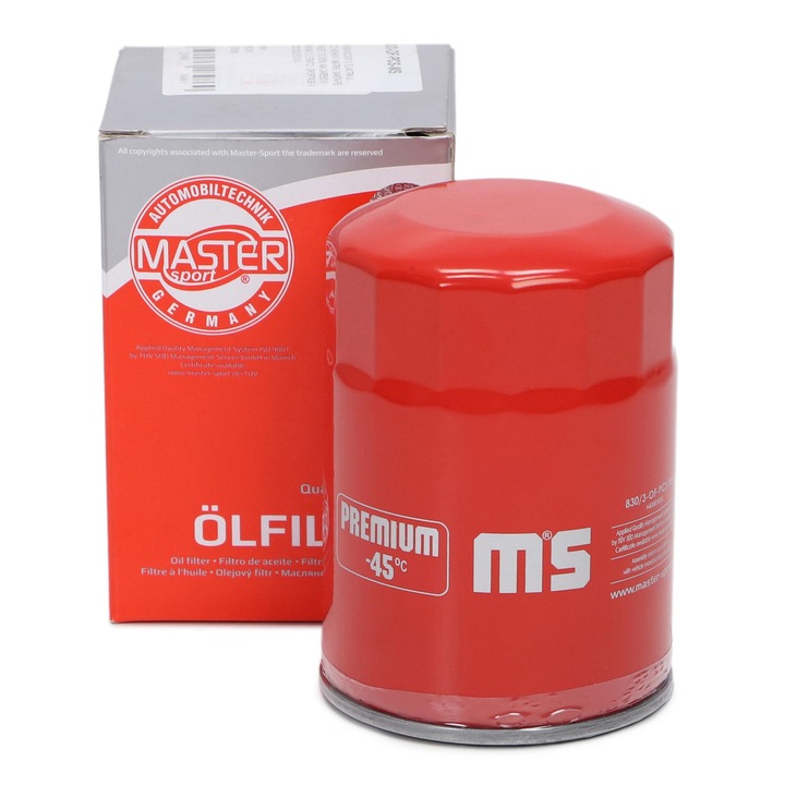 Olajszűrő Master-Sport, 3/4-16 UNF, 122x84mm, két szeleppel, Hyundai és Kia