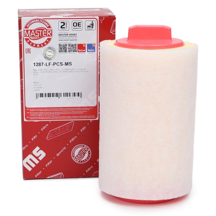 Filtru de aer Master-Sport Germany, pentru MINI CLUBMAN / PACEMAN / Roadster / coupe / kabriolet, 235x122mm