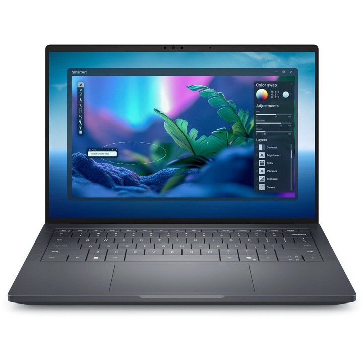 Laptop DELL 14" Pro Max 14 Premium MA14250, FHD+, Procesor Intel® Core™ Ultra 7 265H (24M Cache, up to 5.30 GHz), 32GB LPDDR5X, 1TB SSD, RTX PRO 2000 Blackwell 8GB, Win 11 Pro, 3Yr ProSupport