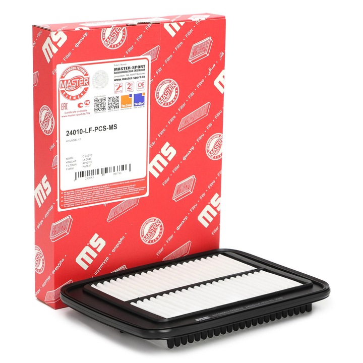 Légszűrő Master-Sport Germany, Hyundai i10 I (PA), 235x178x30mm, 0.25kg