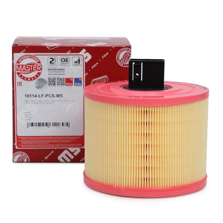 Въздушен филтър Master-Sport Germany, за BMW 1 (E81, E82, E87, E88), 3 (E90, E91, E92, E93), X1 (E84), 174x176mm